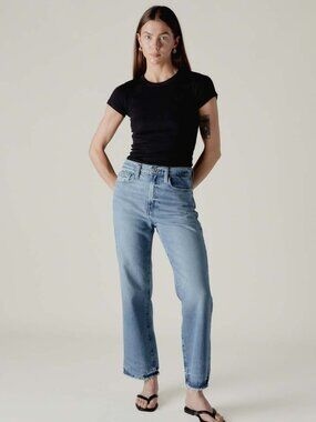 FRAME Le Jane Crop Rhode Grind Jeans Women 28
